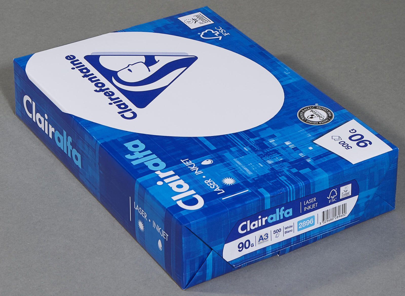 Exacompta Kopierpapier Clairalfa DIN A3 90 g/qm 500 Blatt - Normal/Kopierpapier - 90 g/m