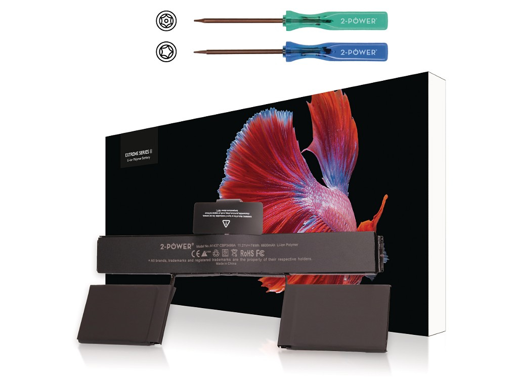 2-Power 11.21V 6600mAh Li-Polymer Laptop Battery