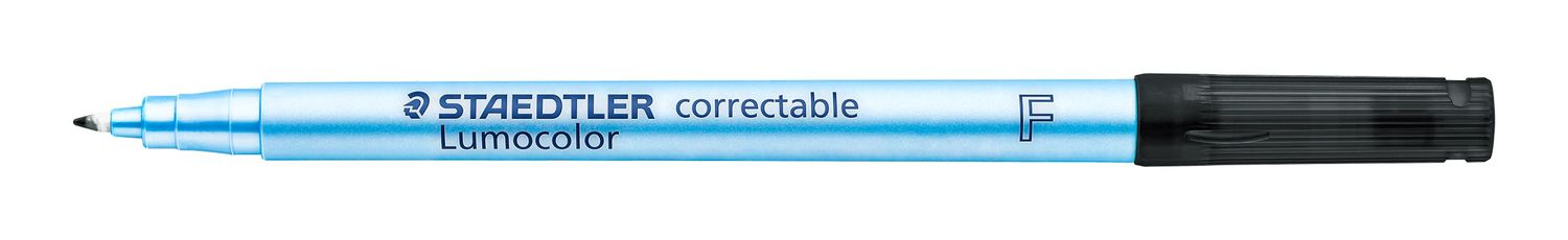 STAEDTLER Folienstift Lumocolor correct F schwarz 10 St�ck