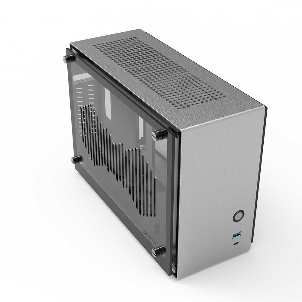 Zalman M2 Mini Mini-ITX Gehuse - silber - Midi/Minitower - Mini-ITX