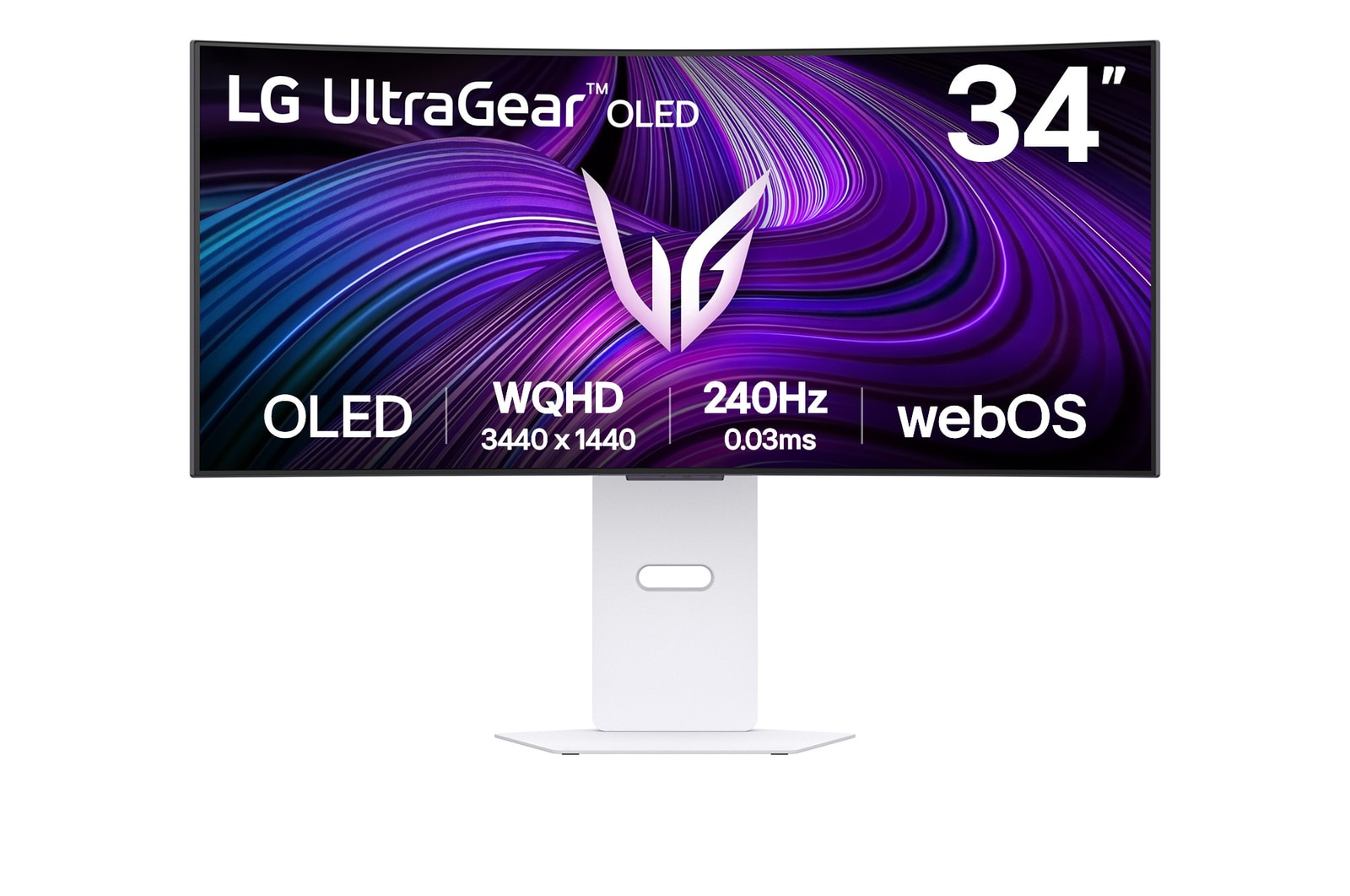 LG 34GX90SA-W computer monitor 86.4 cm (34) 3440 x 1440 pixels Wide Quad HD OLED White