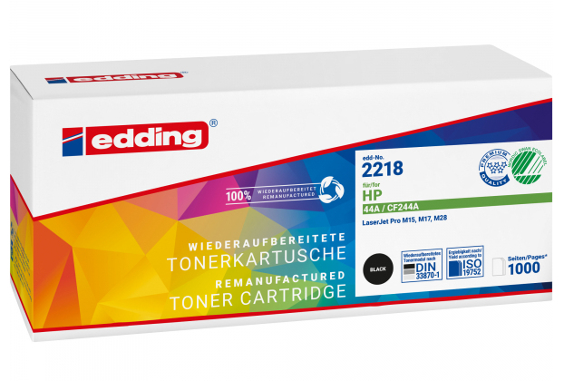 EDDING EDD-2218 schwarz Toner kompatibel zu HP 44A CF244A - Kompatibel - Tonereinheit