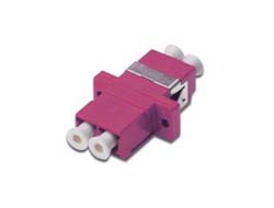 Digitus Acoplador Duplex LC/LC, OM4, color rosa