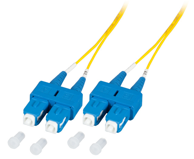 EFB Elektronik O2513.3-1.2 cavo a fibre ottiche 3 m 2x SC OS2 Giallo