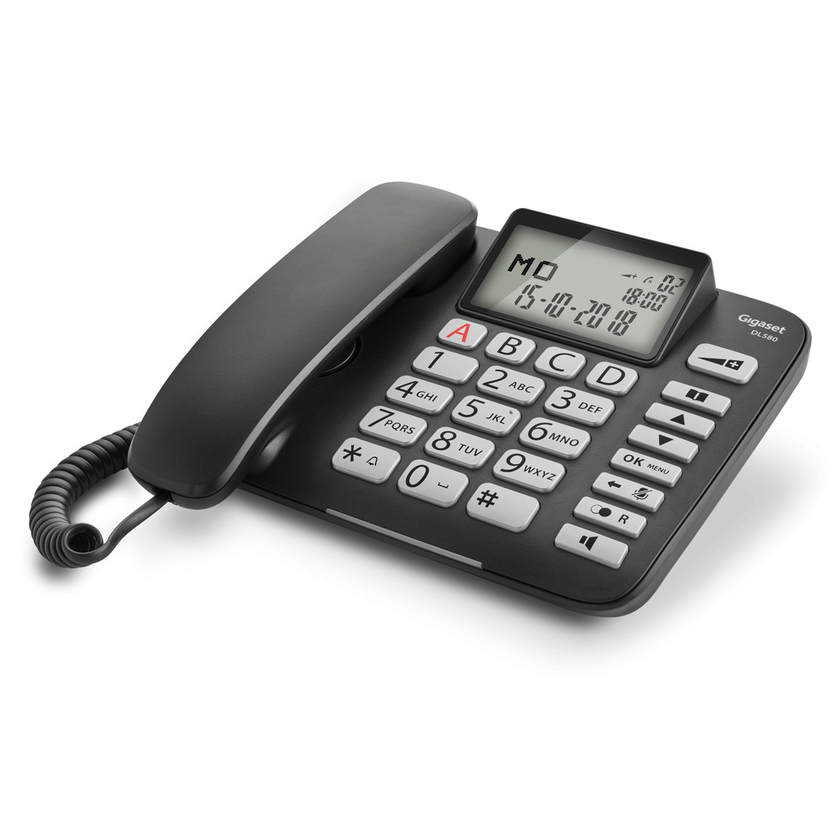 Gigaset DL580 - Telefon mit Schnur mit Rufnummernanzeige