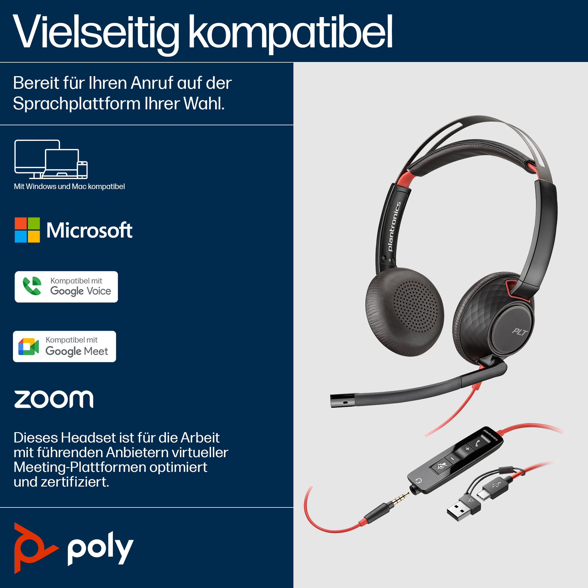 Poly HP Poly Blackwire 5220 - Blackwire 5200 series