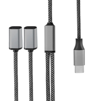 4smarts 456906 - 0,2 m - USB C - 2 x USB C - Schwarz - Grau
