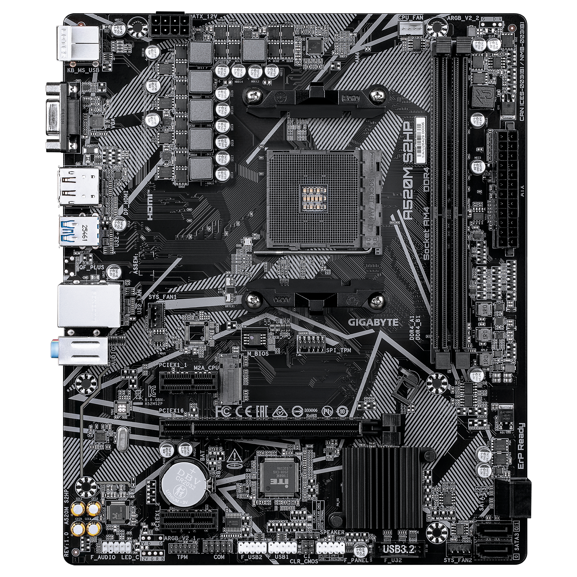 GIGABYTE A520M S2HP Carte M�re
