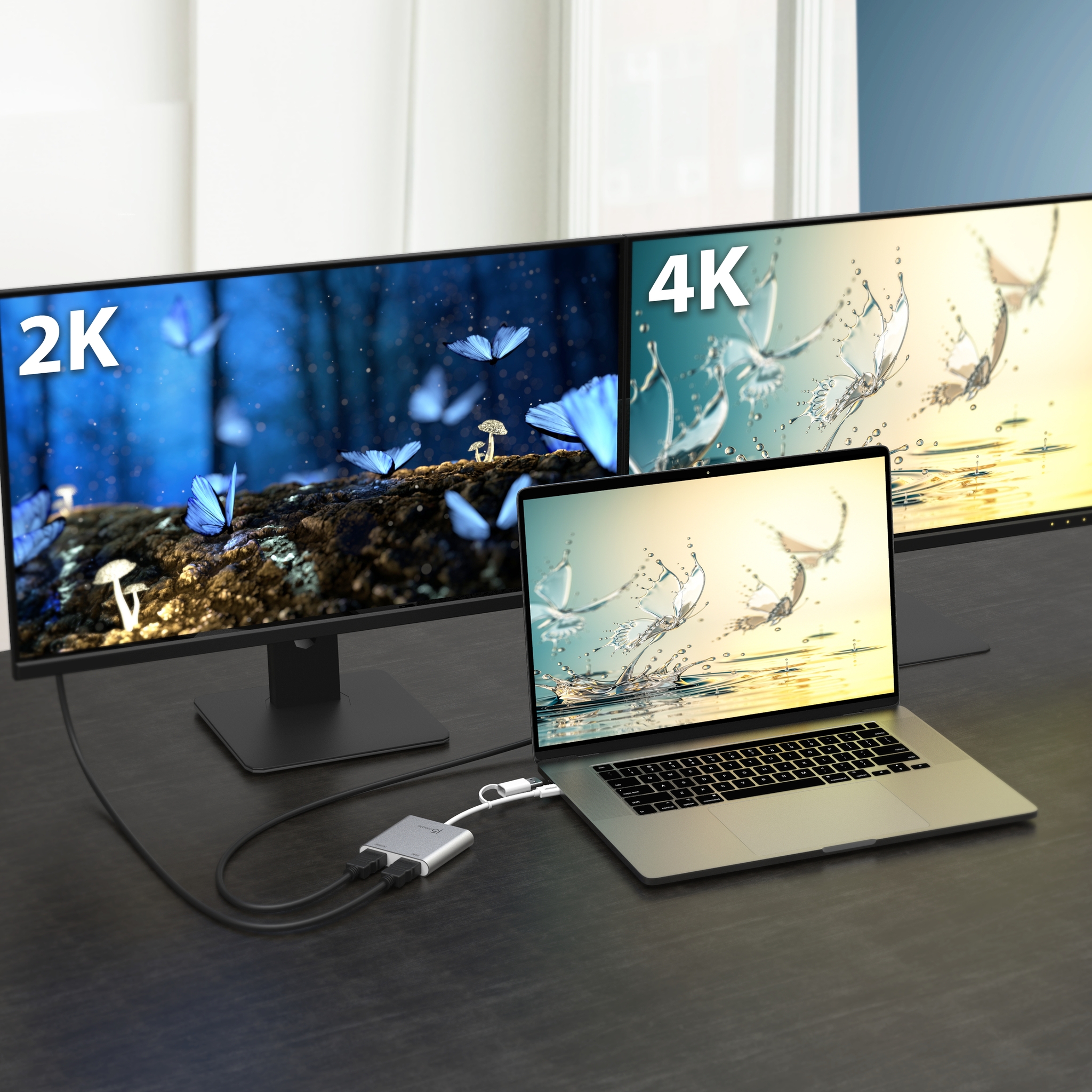 j5create JCA365-N Adattatore multi-monitor da USB-C� a Dual HDMI