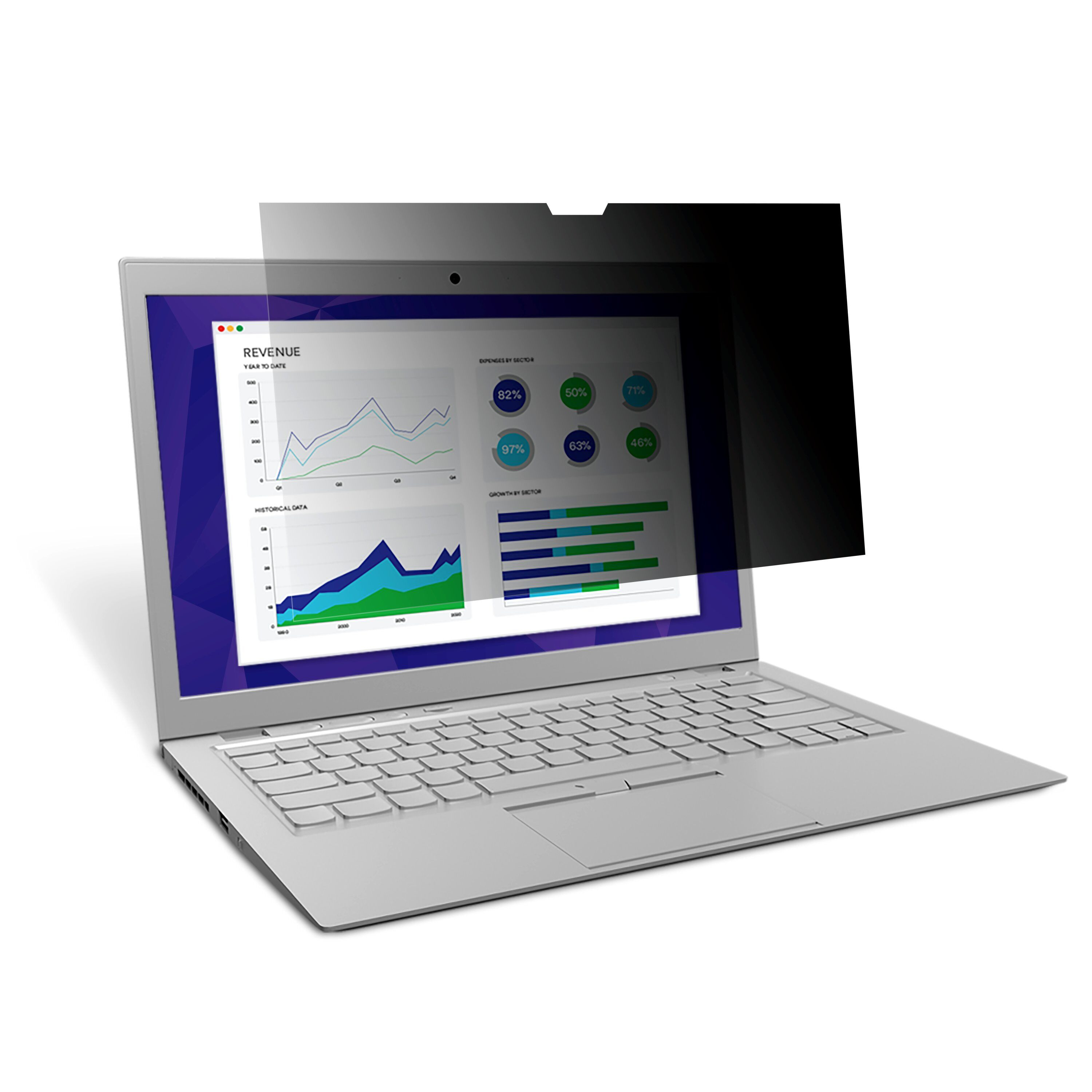 3M Touch Privacy Filter for Dell Latitude 12.5in Infinity Display Laptop with COMPLY Flip Attach, 16:9, PFNDE007