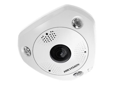 Hikvision 6 MP IR Network Fisheye Camera DS-2CD6365G0E-IVS(B) - Netzwerk-Panoramakamera - Kuppel - wetterfest - Farbe (Tag&Nacht)