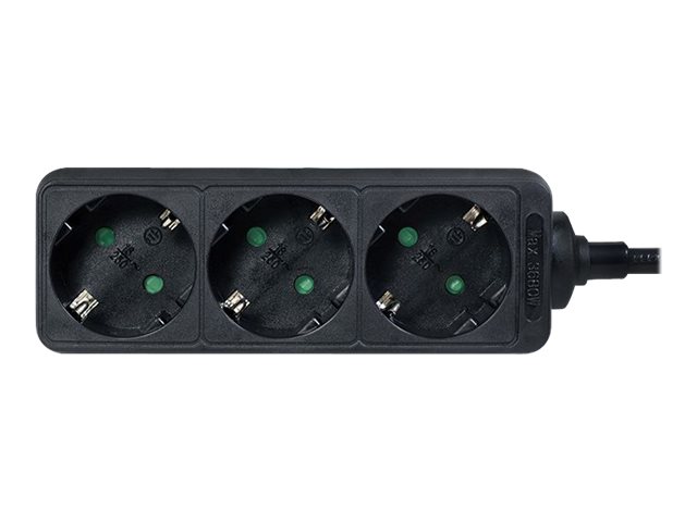 LogiLink Steckdosenleiste - Wechselstrom 250 V - 3500 Watt - Eingabe, Eingang Stromversorgung - Ausgangsanschlsse: 3 (3 x Stromversorgung)