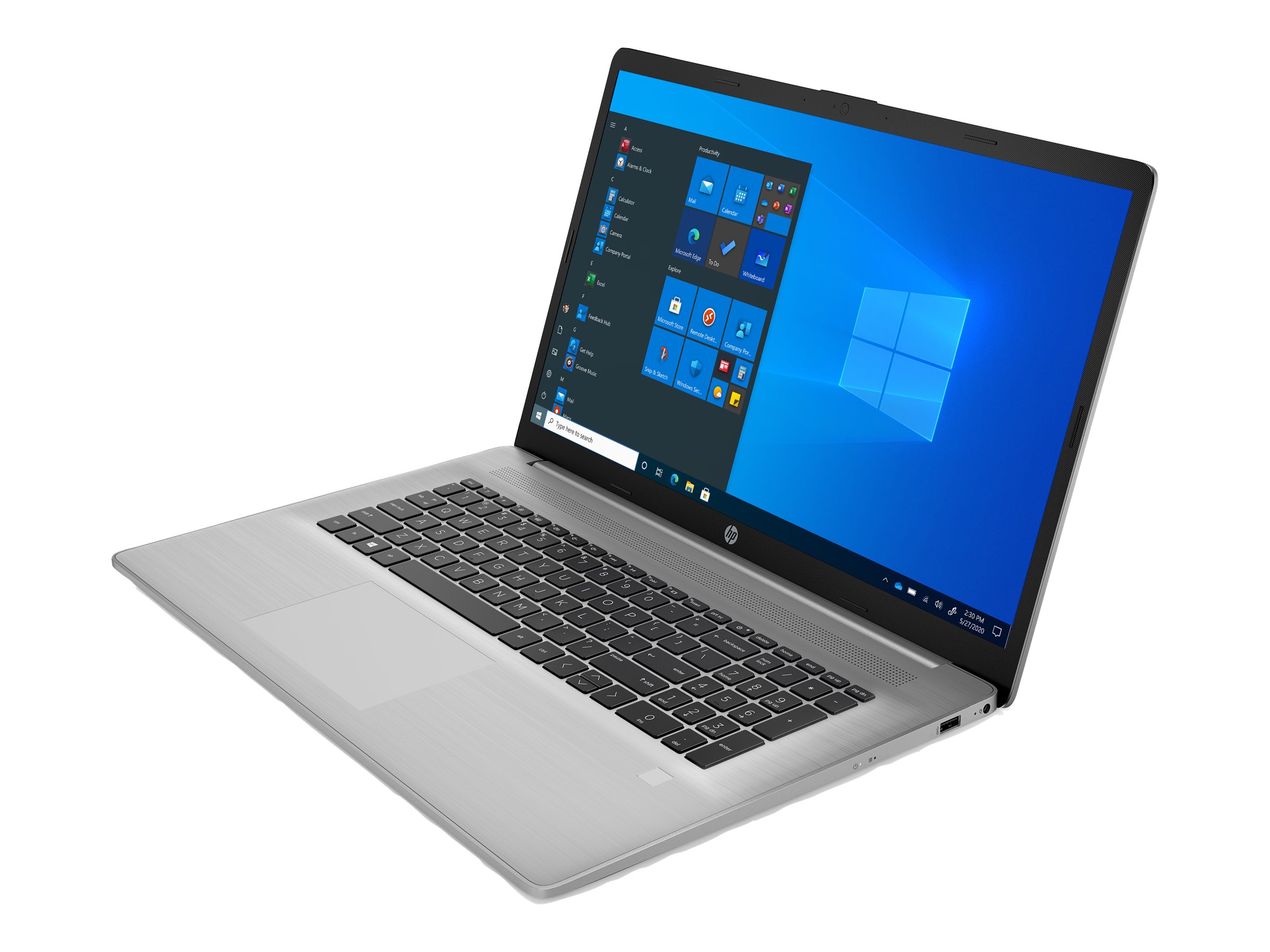 HP 470 G8 Notebook - Intel Core i7 1165G7 - Win 10 Pro 64-Bit - Iris Xe Graphics - 8 GB RAM - 256 GB SSD NVMe - 43.9 cm (17.3)