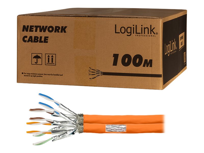 LogiLink CPV0063 networking cable Orange 100 m Cat7 S/FTP (S-STP)