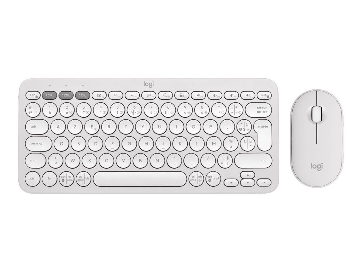 Logitech Pebble 2 Combo TONAL WHITE FRA 2.4GHZ/BT N/A CENTRAL-419 UNIVERSAL