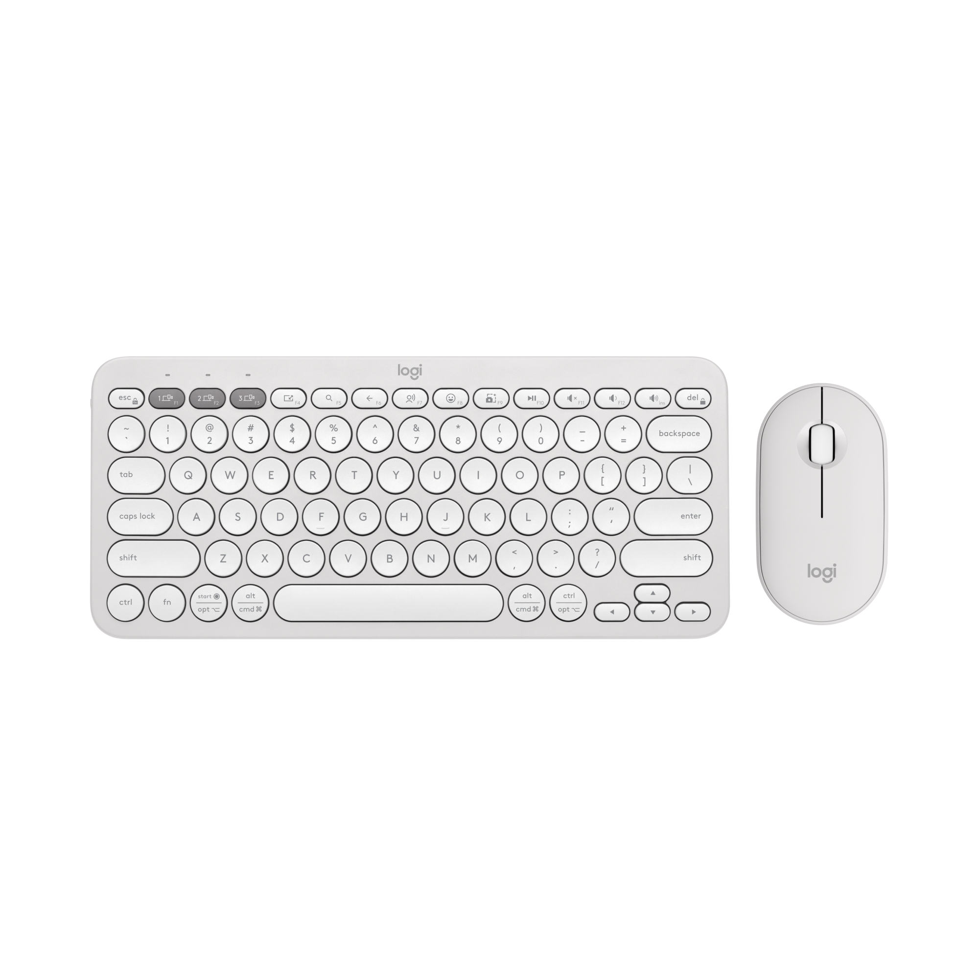 Logitech Pebble 2 Combo TONAL WHITE FRA 2.4GHZ/BT N/A CENTRAL-419 UNIVERSAL