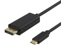 Deltaco USBC-DP200 - 2 m - USB Typ-C - DisplayPort - M�nnlich - M�nnlich/Weiblich - Gerade