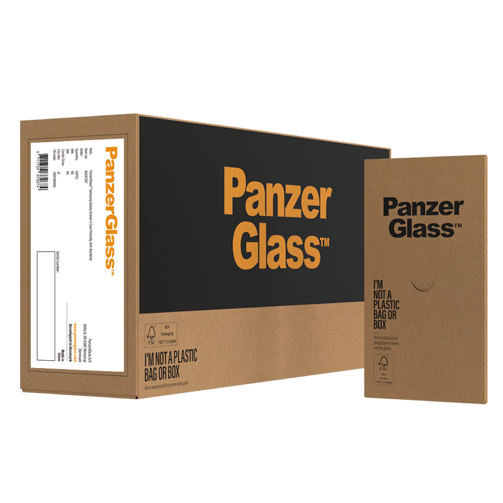 PanzerGlass BULK7267 �cran et protection arri�re de t�l�phones portables Protection d�cran transparent Samsung 50 pi�ce(s)
