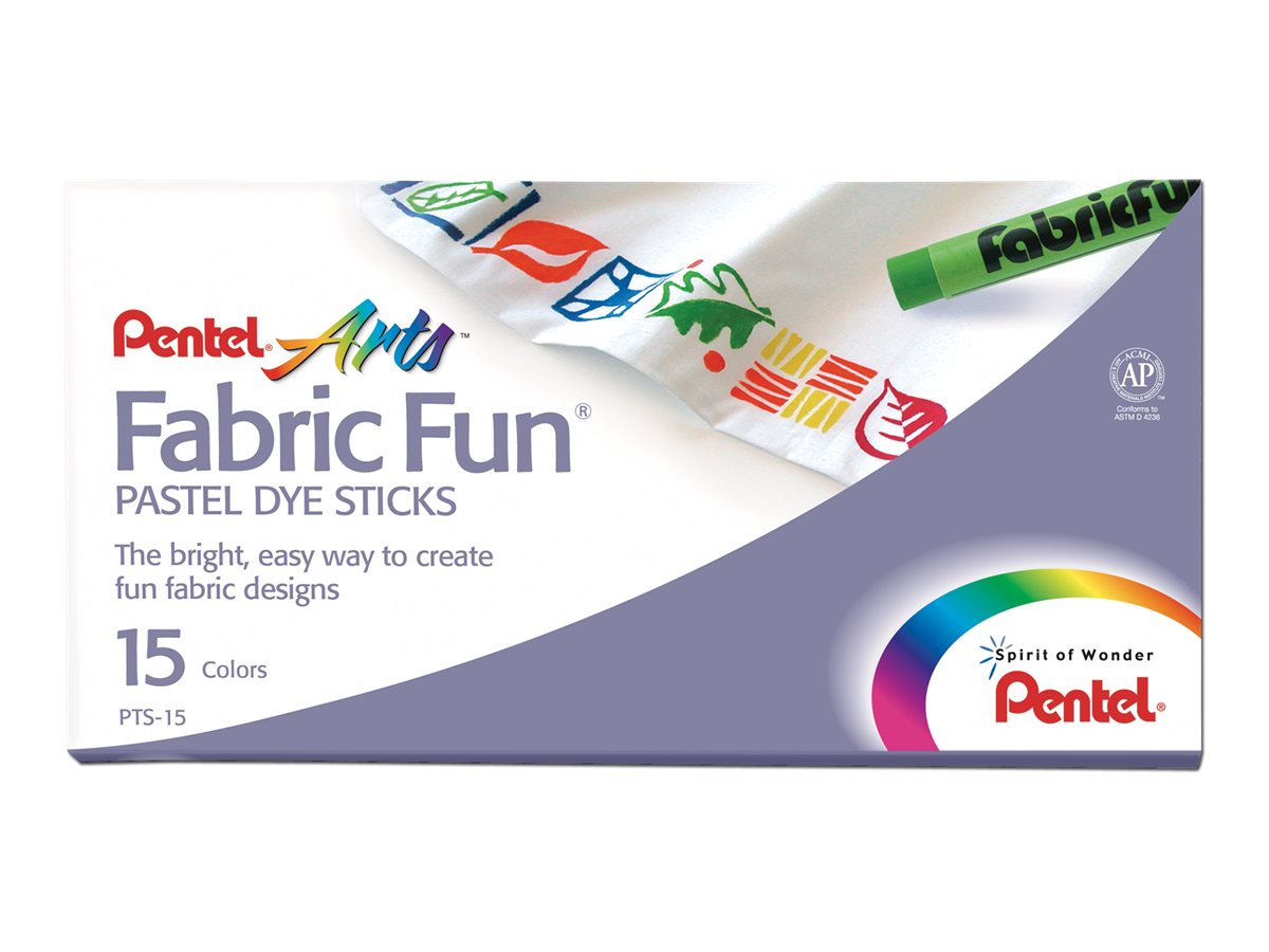 Pentel CF15PASTELLI X TESSUTI CONF.ASS