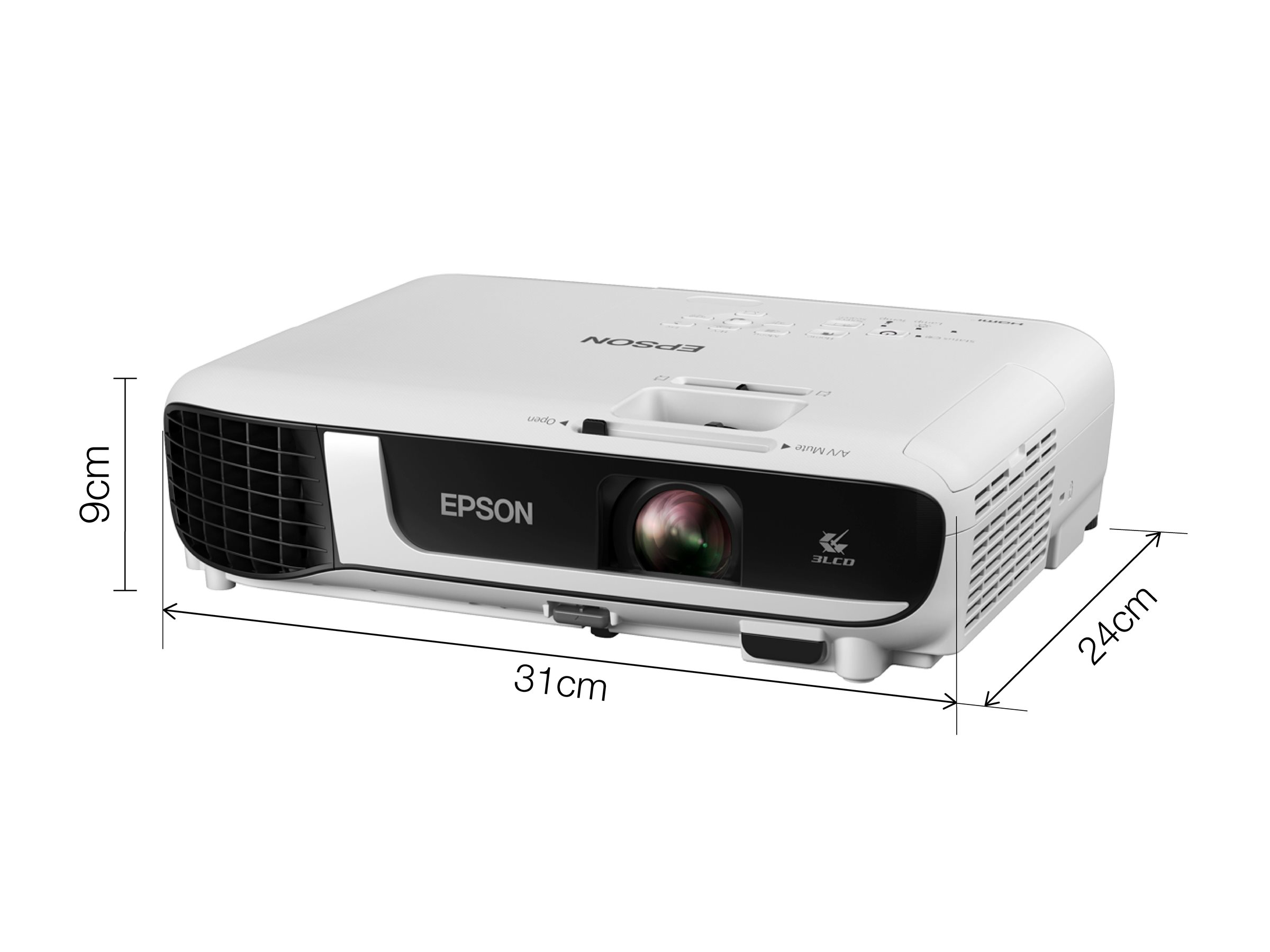 Epson EB-W51 - 3-LCD-Projektor - tragbar - 4000 lm (wei)