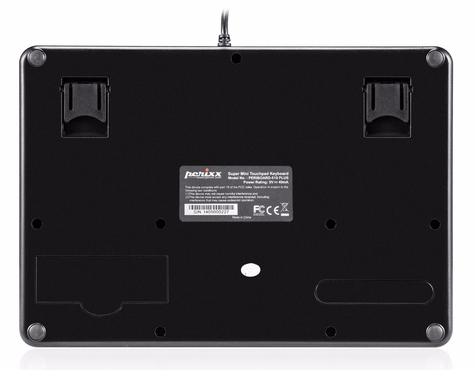 Perixx PERIBOARD-510H Plus keyboard USB Black