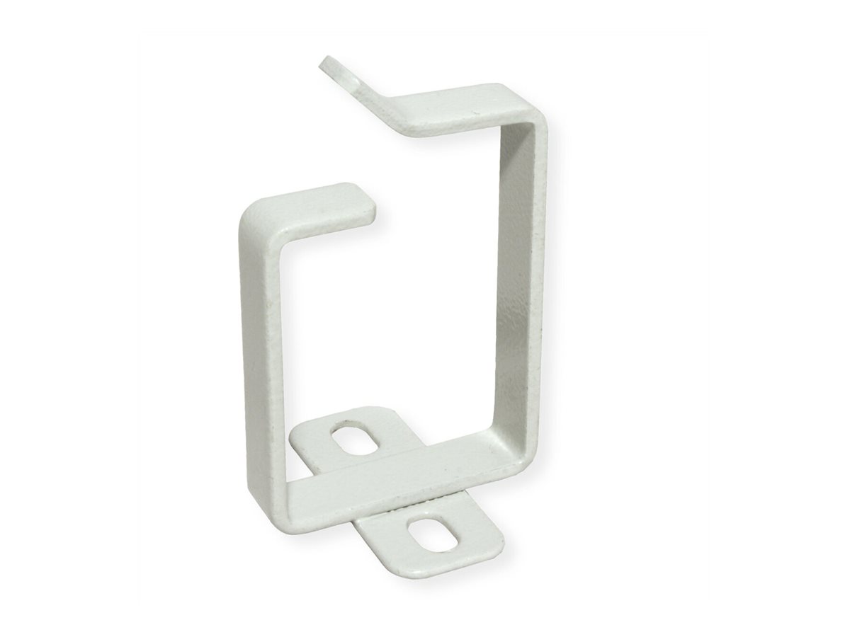 ROLINE Kabelverwaltungsklammer - 44 x 60 mm - RAL 7035, Hellgrau (Packung mit 10 St�ck)