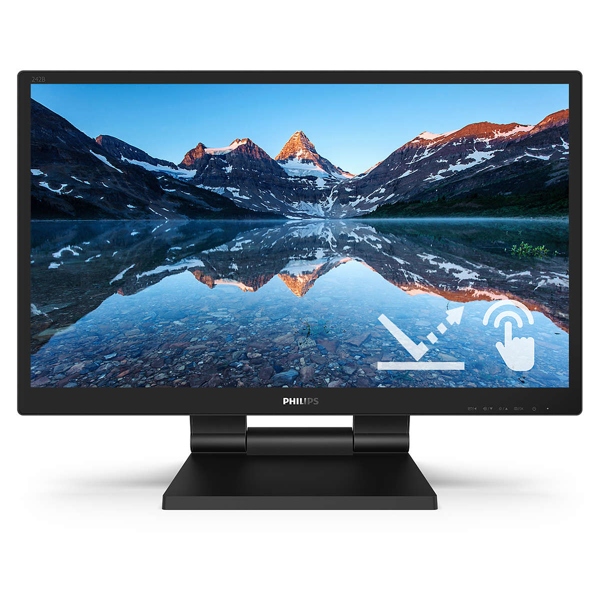 Philips 242B9TL/00 computer monitor 60.5 cm (23.8) 1920 x 1080 pixels Full HD LCD Touchscreen Black