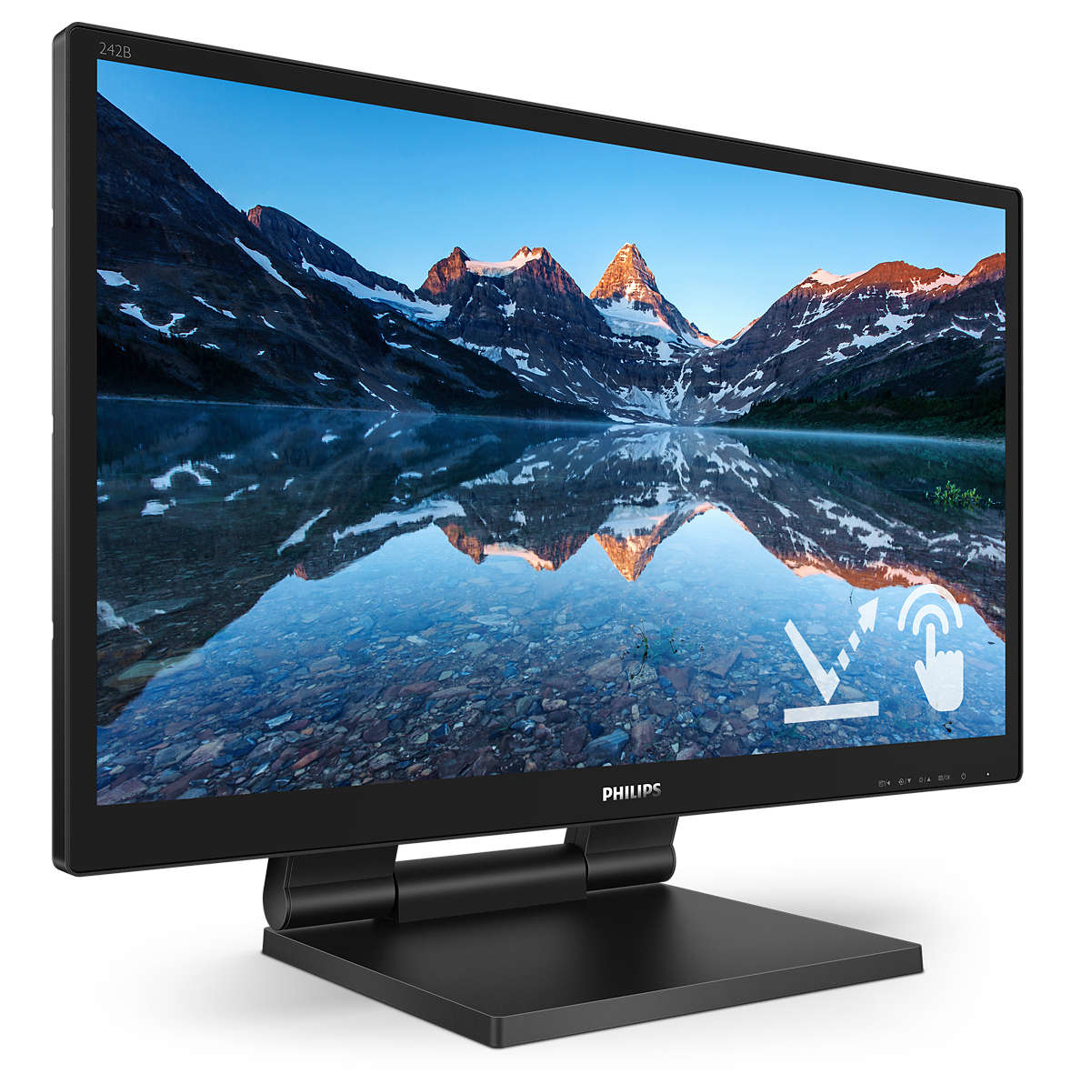 Philips 242B9TL/00 �cran plat de PC 60,5 cm (23.8) 1920 x 1080 pixels Full HD LCD �cran tactile Noir