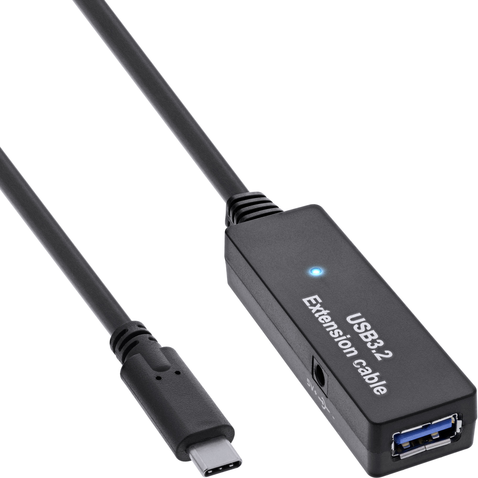 InLine USB 3.2 Gen.1 Aktiv-Verl�ngerung - USB-C Stecker an USB-A Buchse - 5m