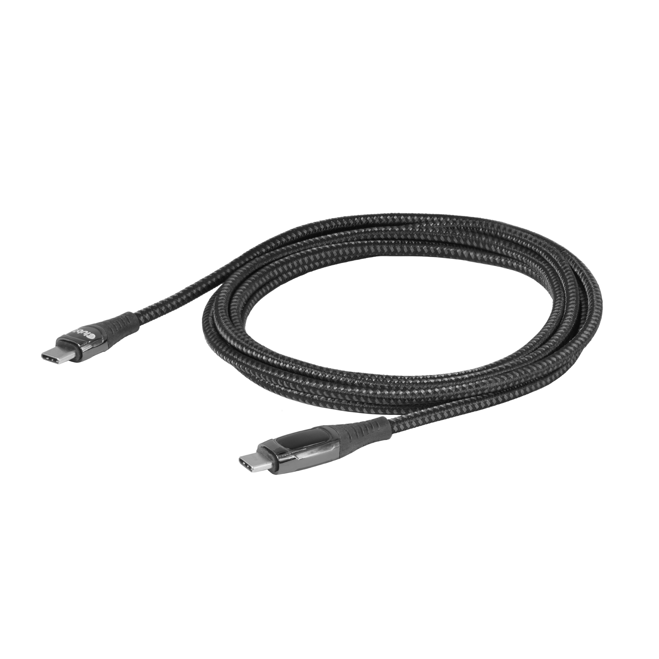 CLUB3D USB-C� Safe Cable with Power Meter 240W No Data 2m/6.56ft