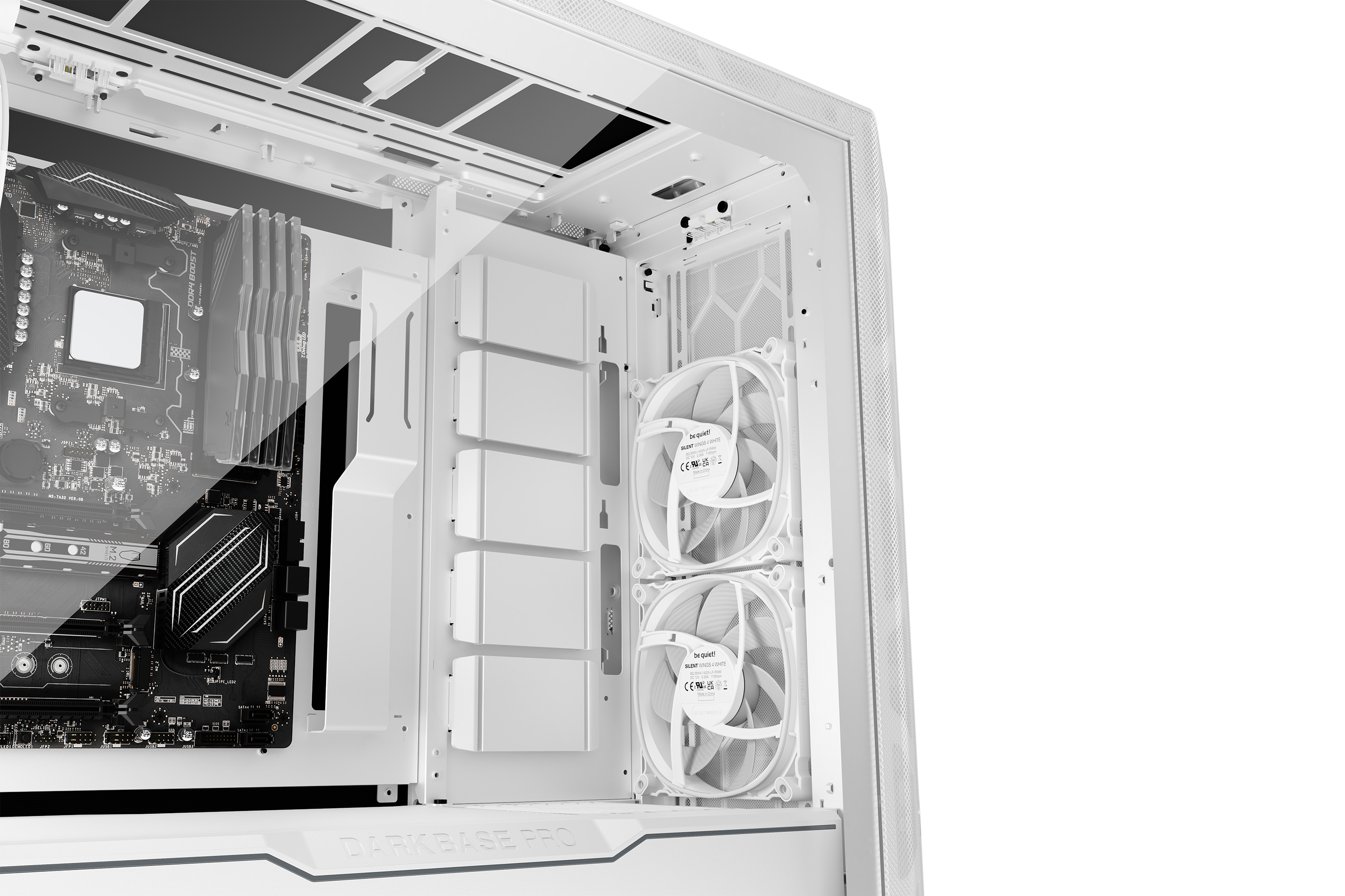 Be Quiet! Dark Base Pro 901 White 603 x 254 569 IO-panel 1x USB 3.2 Gen. 2 Type C 4x - Lfter