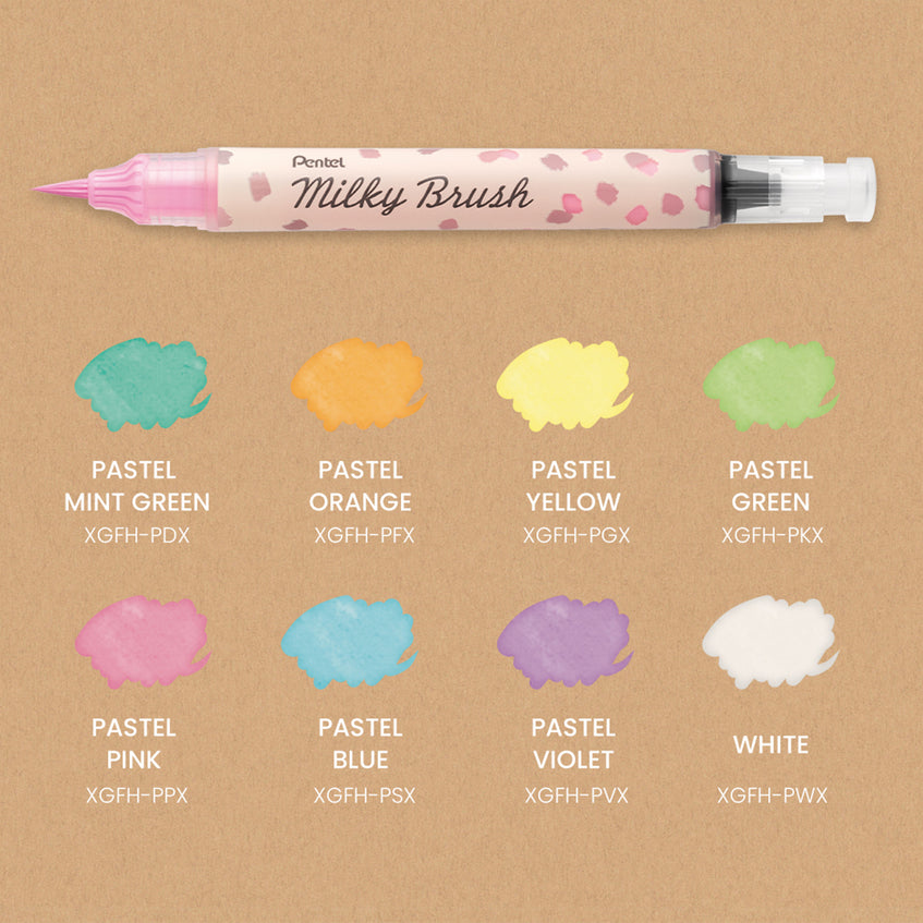 Pentel Pinselstift Milky Brush Blau