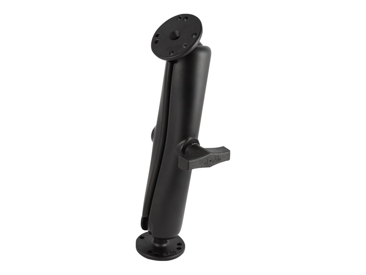 Ram Mounts RAM RAM-101U-D - Montagekomponente (Doppelmuffenarm, runde Basisplatte, 2 RAM-Kugeln)