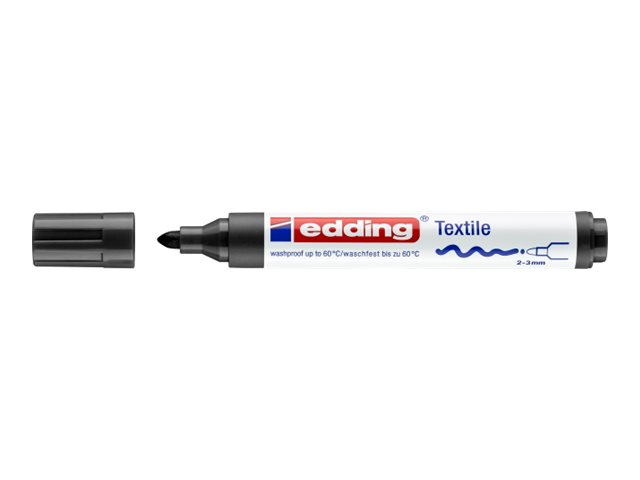 EDDING textile 4500 - Marker-Set - permanent - assorted cool colors - Wasserbasierte Pigmenttinte - 2-3 mm (Packung mit 5)