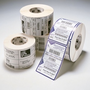 Zebra Z-Ultimate 3000T - Polyester - glnzend - permanenter Klebstoff - wei - 50.8 x 101.6 mm 10960 Etikett(en) (4 Rolle(n)