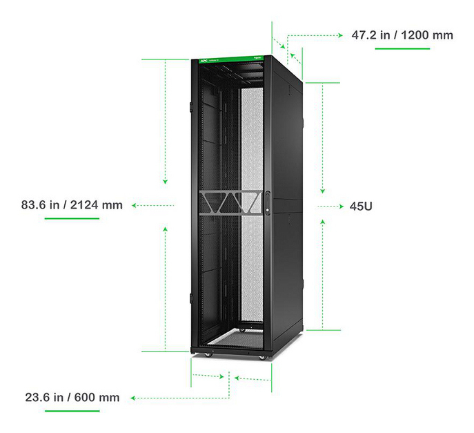 APC NetShelter SX Gen 2 - Schrank Netzwerkschrank - 2124 (H)