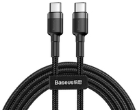 Baseus Cafule - 2 m - USB C - USB C - 480 Mbit/s - Schwarz - Grau
