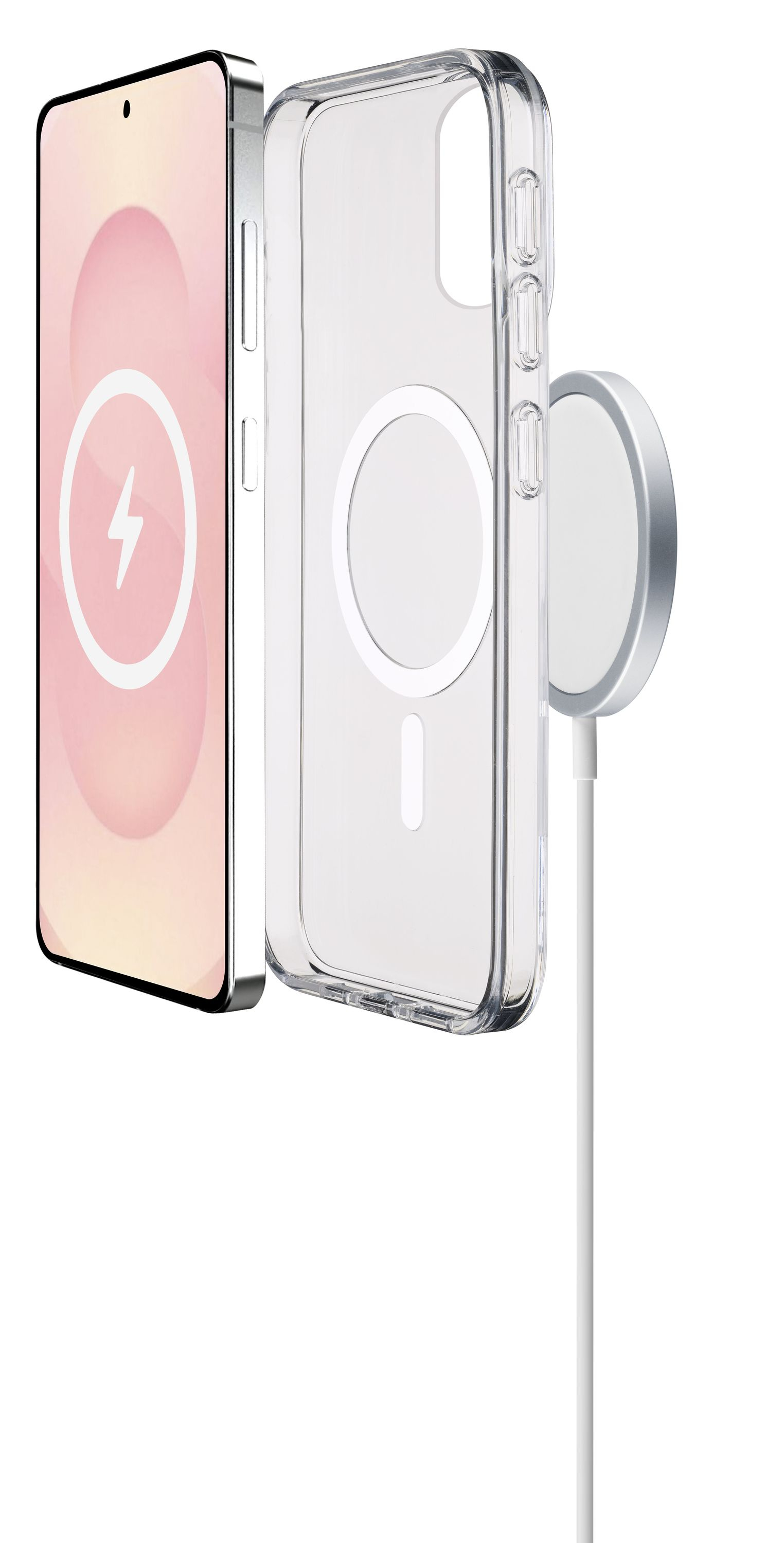 Cellularline Clear MAG MagSafe Case f�r Samsung S25 Edge Clear
