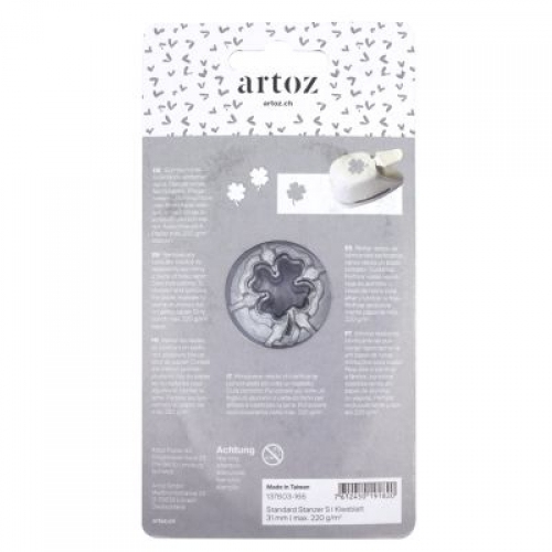 Artoz 137603-166 craft punch Corner craft punch Grey, White