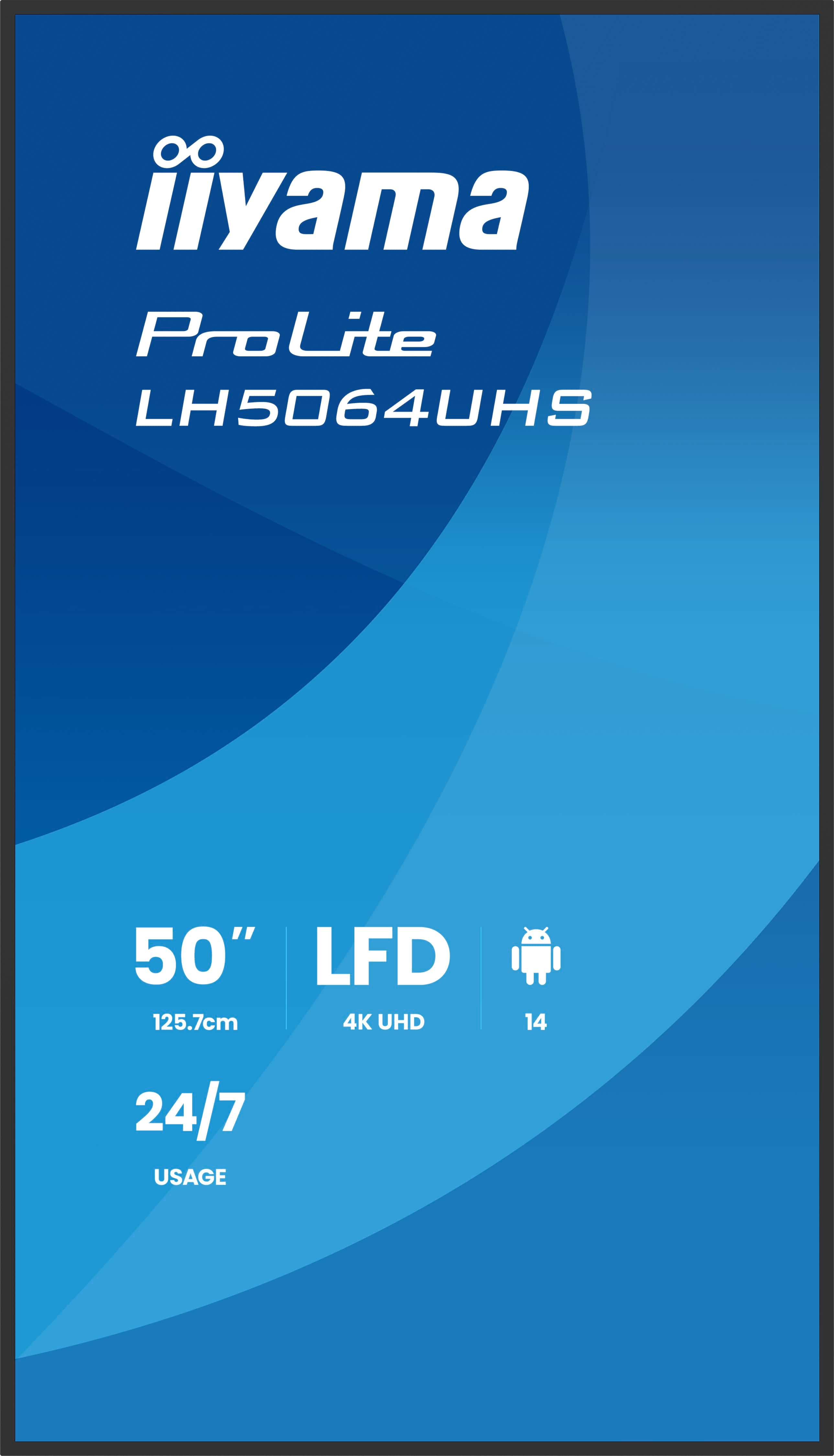 Iiyama LH5564UHS-B1AG 55 IN LCD UHD - Flachbildschirm (TFT/LCD) - 139,7 cm
