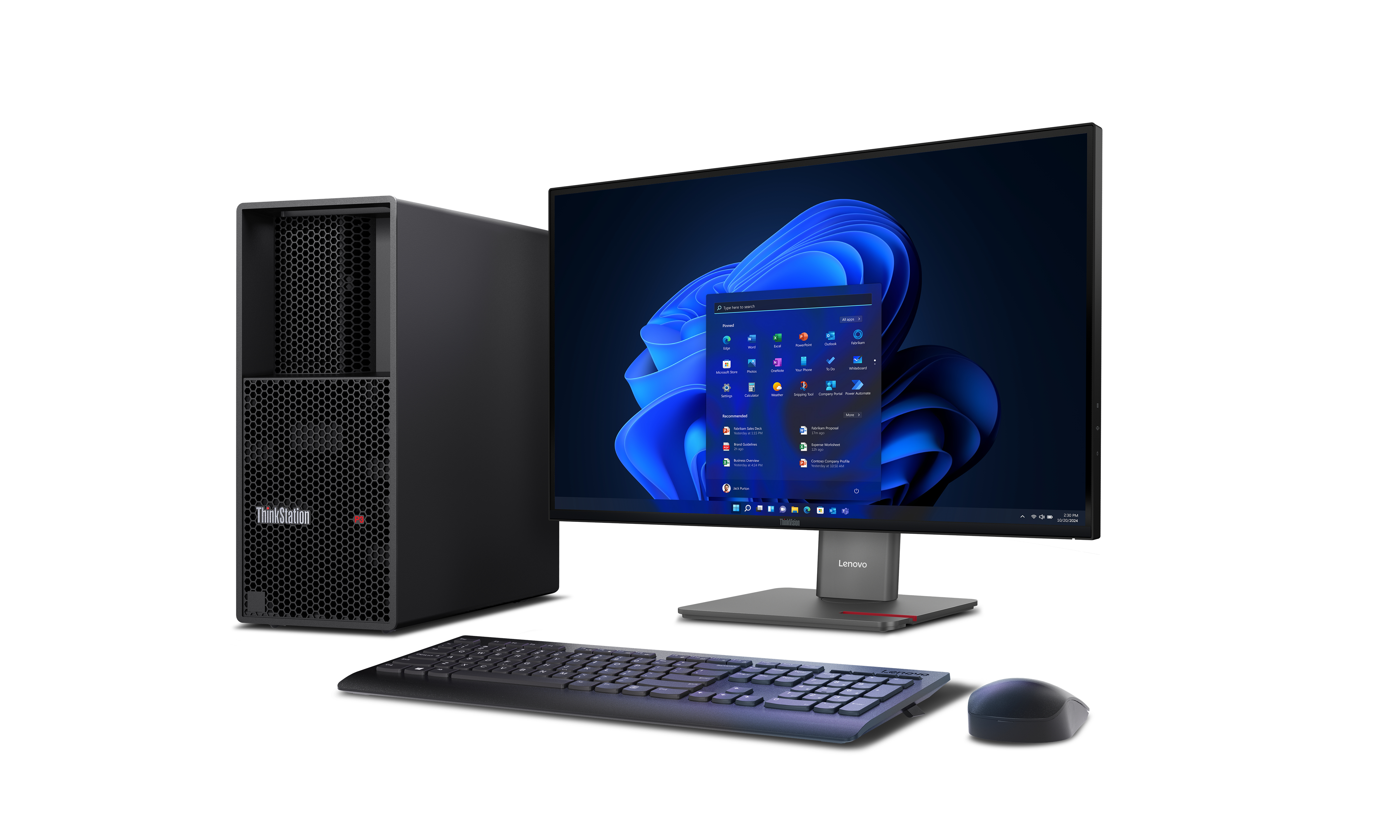 Lenovo ThinkStation P3 Tower Gen 2 Intel Core Ultra 7 270K Plus 64 Go DDR5-SDRAM 1 To SSD Windows 11 Pro Station de travail