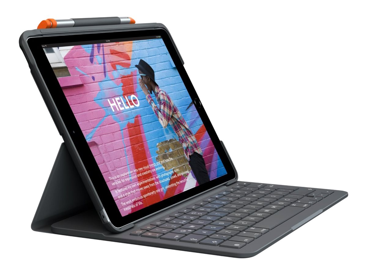 Logitech Slim Folio Grigio Bluetooth QWERTY Italiano