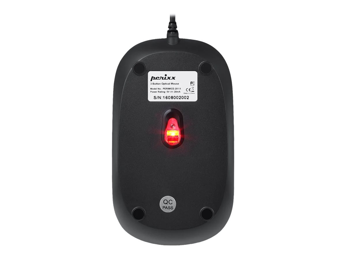 Perixx Perimice-201 mouse Ambidextrous PS/2 Optical 1000 DPI