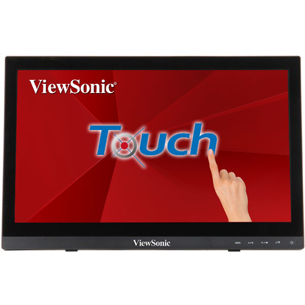 Viewsonic TD1630-3 �cran plat de PC 39,6 cm (15.6) 1366 x 768 pixels HD LCD �cran tactile Multi-utilisateur Noir