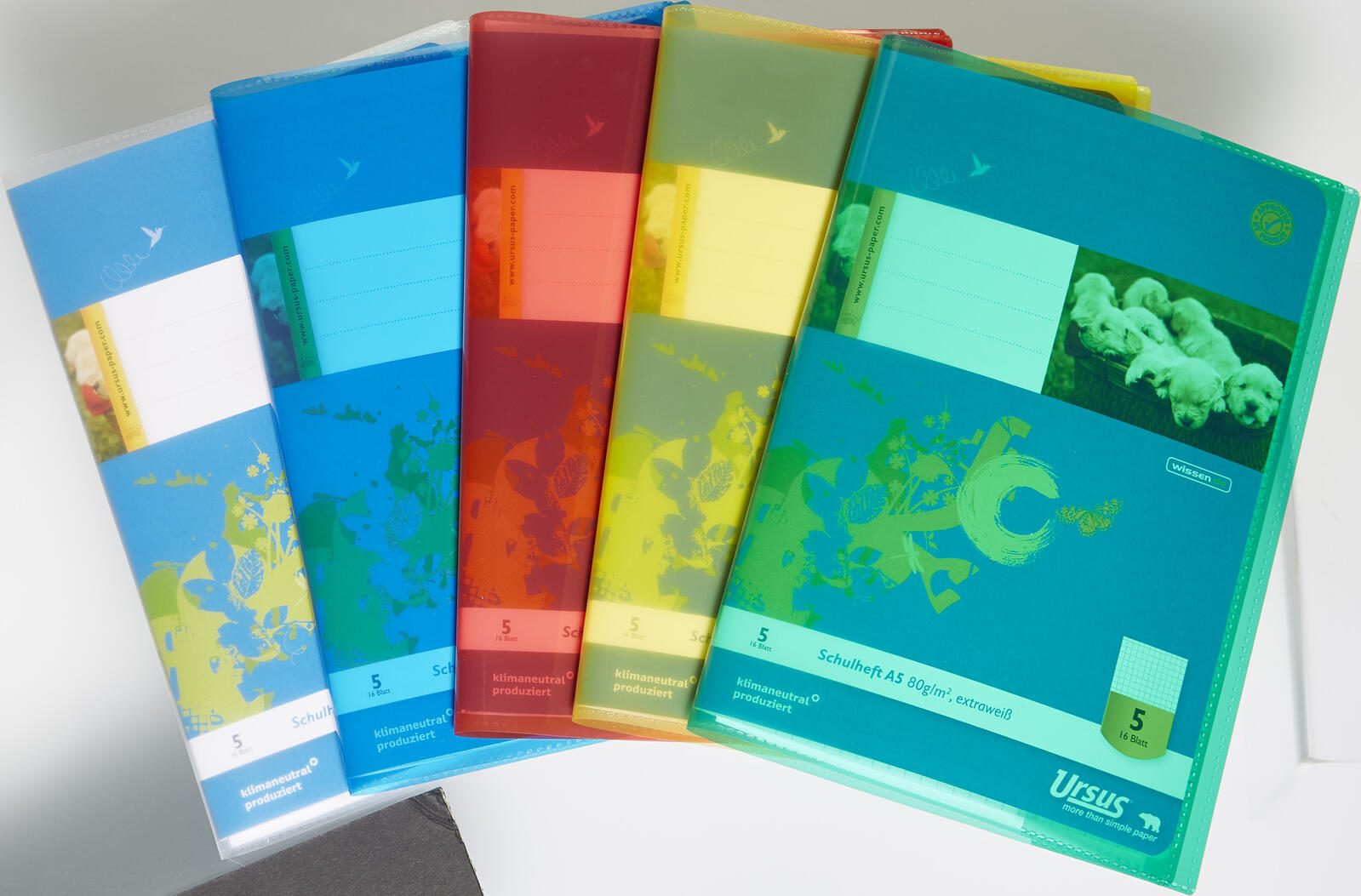 Sax 5 Heftumschl�ge farbsortiert A5