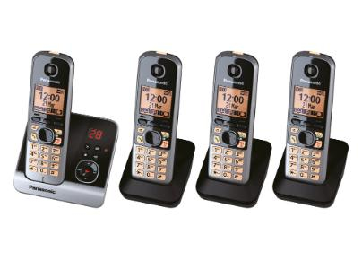 Panasonic KX-TG6724GB - Schnurlostelefon - Anrufbeantworter mit Rufnummernanzeige