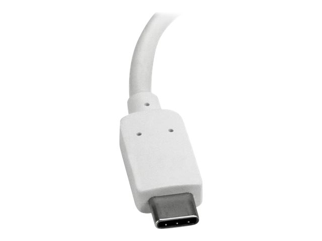 StarTech.com Adaptateur multiport USB-C vers HDMI 4K avec USB Power Delivery et port USB-A - Blanc