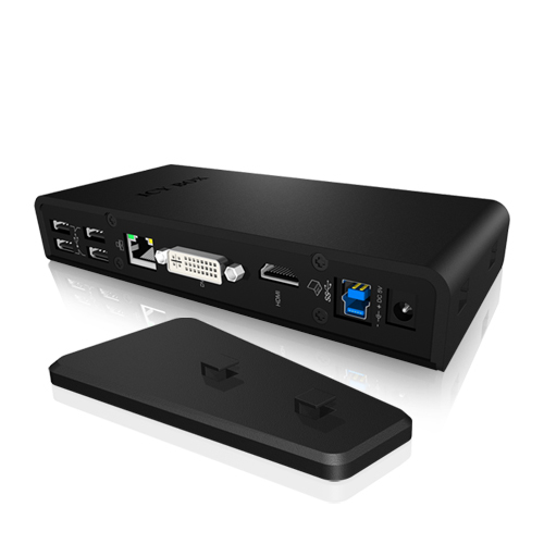 ICY BOX IB-DK2241AC Wired USB 3.2 Gen 1 (3.1 Gen 1) Type-A Black