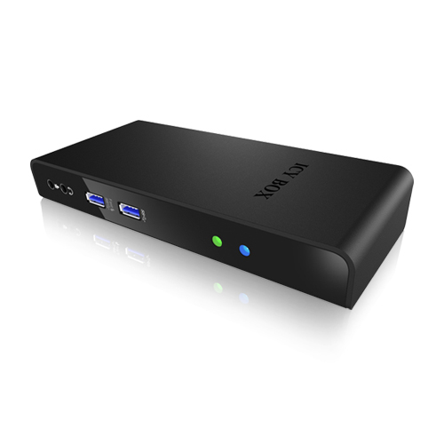 ICY BOX IB-DK2241AC Wired USB 3.2 Gen 1 (3.1 Gen 1) Type-A Black