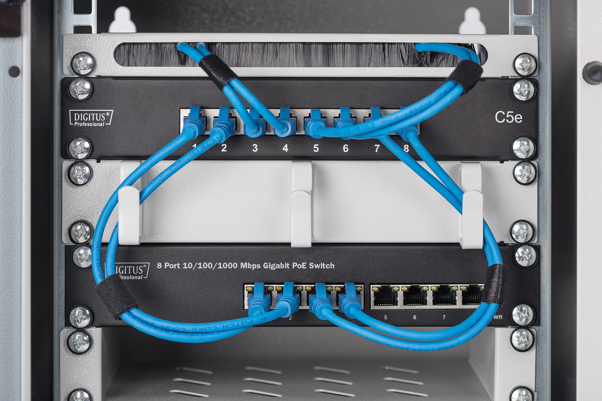 Digitus Switch Gigabit Ethernet PoE 8 porte 10